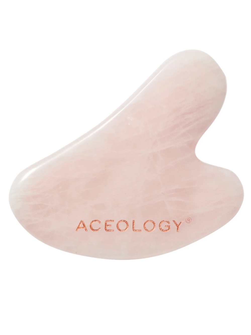 Aceology Rose Quartz Gua Sha Facial Massager BRAND NEW IN BOX